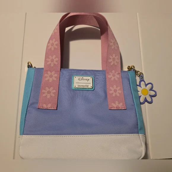 NWOT Loungefly Daisy Duck 85th Anniversary Mini Tote Crossbody Bag - Picture 3 of 5